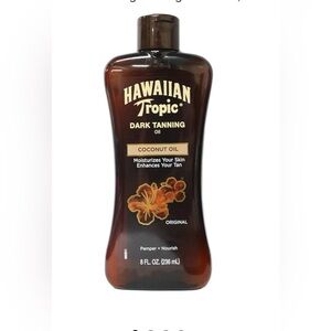 Hawaiian Tropic Dark Tanning Oil Original - 8 oz, Pack of 2